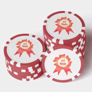 Dankeschön Nummer Eins Mama Gewinner Preisband Pokerchips