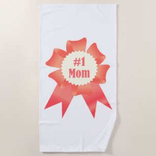 Dankeschön Nummer Eins Mama Gewinner Preisband Strandtuch