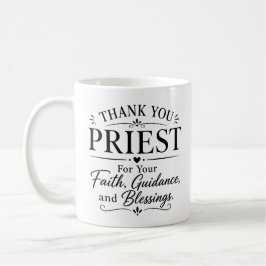 Dankeschön-Priester-Würdigungsgeschenk Kaffeetasse