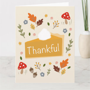 Dankeschön Pumpkin Pie Erntedank Dinner Card Karte