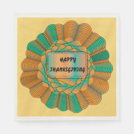 Dankeschön Set Moderne, einzigartige Gold-Herbstfa Serviette
