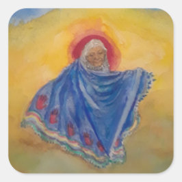 Dankeschön-Sticker Quadratischer Aufkleber