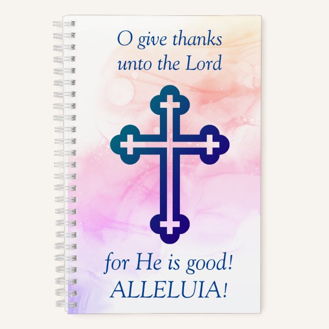 Dankeschön-Tagebuch - O danke an den Herrn Notizbuch (Vorderseite)