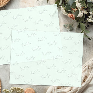 Dankeschön-Text Geschäft Tissue-Papier Mint Seidenpapier