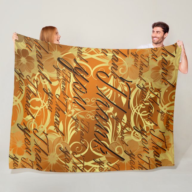 Dankeschön, Typografie, Text, Schriftart, Schrift, Fleecedecke (Beispiel)