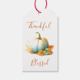 Dankeschön und gesegnet Pumpkin Erntedank Geschenk Geschenkanhänger