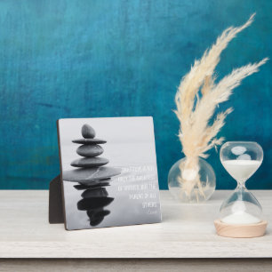 Dankeschön-Zitat-Stone-Balancing-Tabletop Fotoplatte