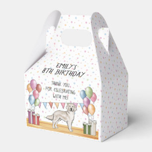 Dankeschön zum Geburtstag für Kinder mit Cream Gol Geschenkschachtel