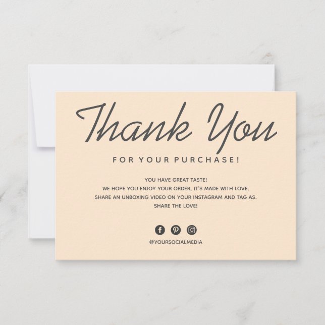 Dankeskarte (Vorderseite)