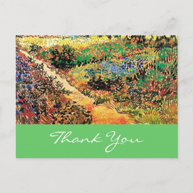 Dankeskarte. Vincent van Gogh Postkarte (Vorderseite)