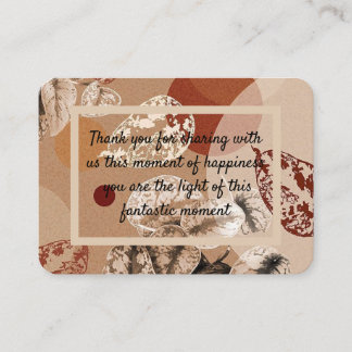 Dankeskarte Visitenkarte