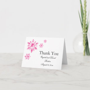 Dankeskarte zur Hochzeit von Crystal