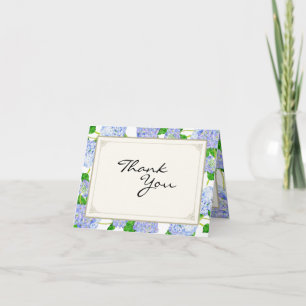 Dankeskarten Blaue Hortensie Spitze Floral Formal Dankeskarte