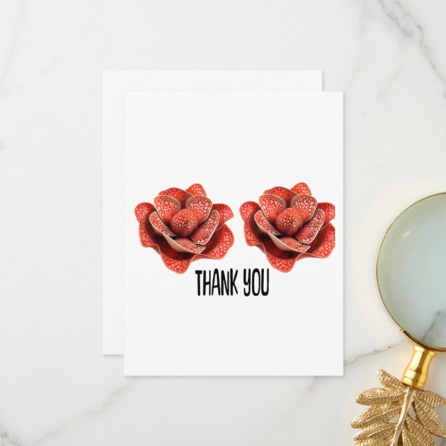 Dankeskarten Dankeskarte (Vorderseite/Rückseite Beispiel)