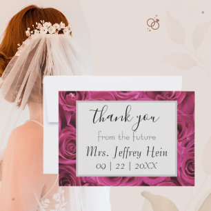 Dankeskarten der zukünftigen Mrs. Bridal Dankeskarte
