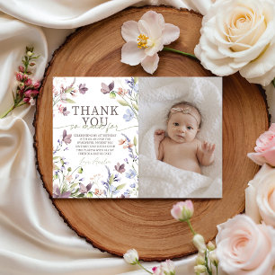 Dankeskarten-Foto Little Wildflower Einladung