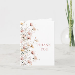 Dankeskarten für Baby in Bloom Mädchen-Baby-Party Dankeskarte