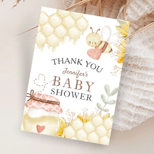 Dankeskarten für Baby Shower mit Bienen-Motiv Dankeskarte
