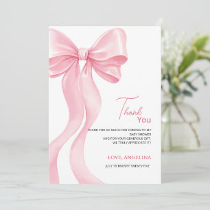 Dankeskarten für Baby Shower mit entzückender Schl Dankeskarte