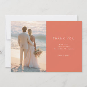 Dankeskarten für eine Hochzeit am Strand Dankeskarte