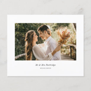 Dankeskarten für Fotos im minimalistischen Budget- Flyer