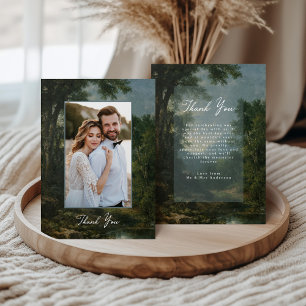 Dankeskarten für romantische Hochzeiten im Zeichen Dankeskarte