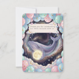 Dankeskarten für Sternenmond-Baby-Party