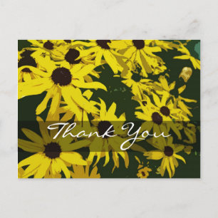 Dankeskarten, gelbe Gänseblümchen. Postkarte