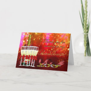 Dankeskarten Junggesellinnenparty Dankeskarte