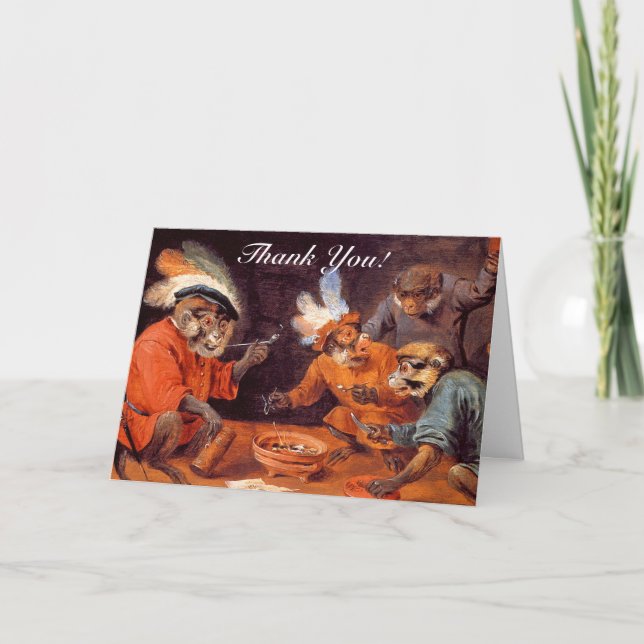 Dankeskarten: Monkey Tavern Dankeskarte (Vorderseite)