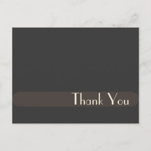 Dankeskarten zur Hochzeit, schlicht Postkarte