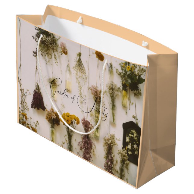 #"DankeYouforCelebratingWithUs"GiftBag Große Geschenktüte (Rückseite Schrägansicht)