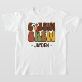 Dankfest Cousin-Crew Personalisierte Kinder T-Shirt