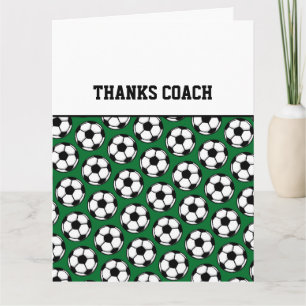 DANKS COACH Fußball Balls Green Schwarz-weiß Karte