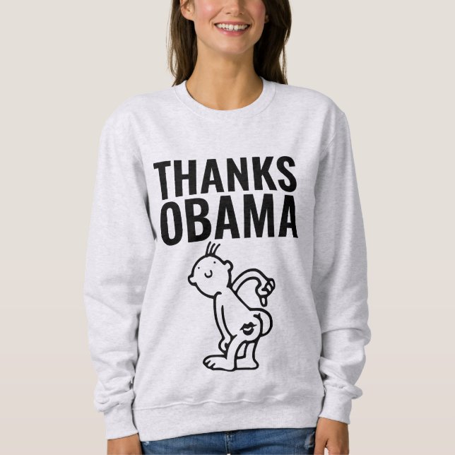 DANKS OBAMA Funny T - Shirt (Vorderseite)