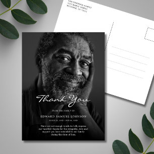 Danksagung Trauerdank individuell mit Foto Postkarte