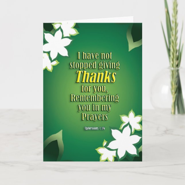 Dankt 4U Dankeskarte (Vorderseite)