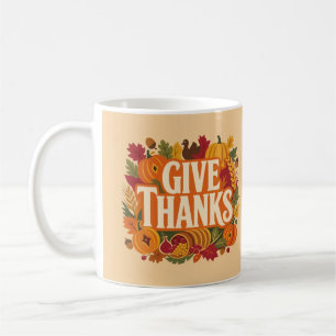Dankt dem Füllhorn und den Kürbissen Kaffeetasse