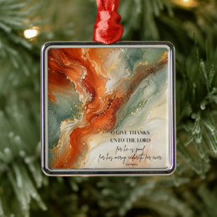 DANKT DEM HERRN Erntedankgeschenk Ornament Aus Metall