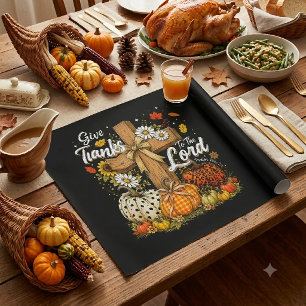 Dankt dem Herrn Herbst Herbst Saison Geschenkpapier
