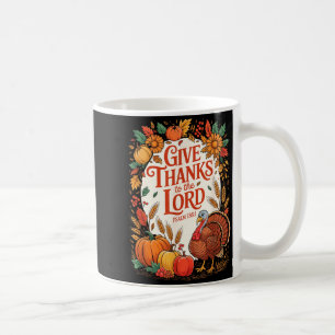 Dankt dem Herrn Herbstkürbis Erntedankfest Kaffeetasse