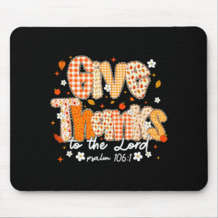 Dankt dem Herrn Spitze Christlicher Herbst Mousepad