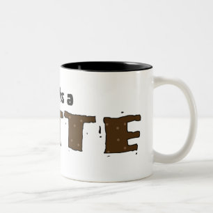 Dankt einem Latte Zweifarbige Tasse
