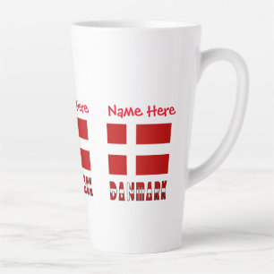 Danmark Dannebrog Personalisierung  Milchtasse