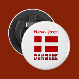 Danmark Dannebrog Red Personalization Flaschenöffner