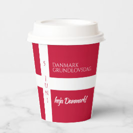 Danmark Grundlovsdag Flag zum dänischen Nationalta Pappbecher