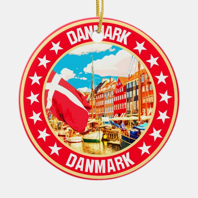 Danmark Keramik Ornament (Vorne)