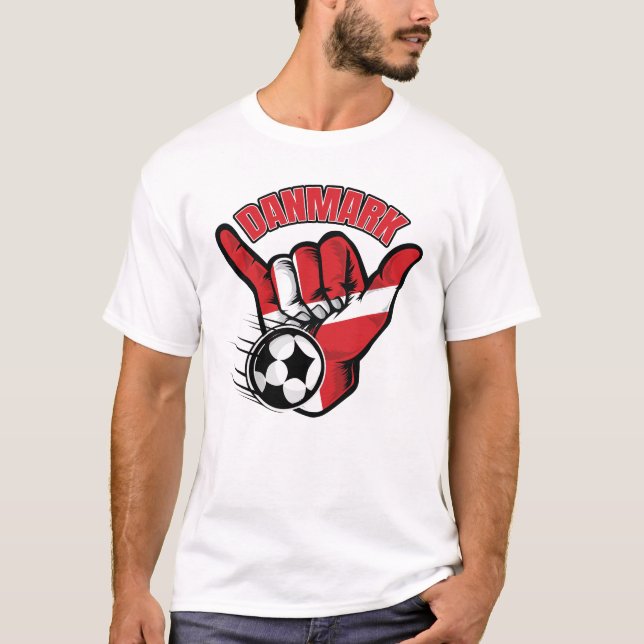 Danmark Soccer T-Shirt (Vorderseite)