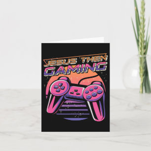Dann Gaming Gamer Christlich Boys Video Game Contr Karte