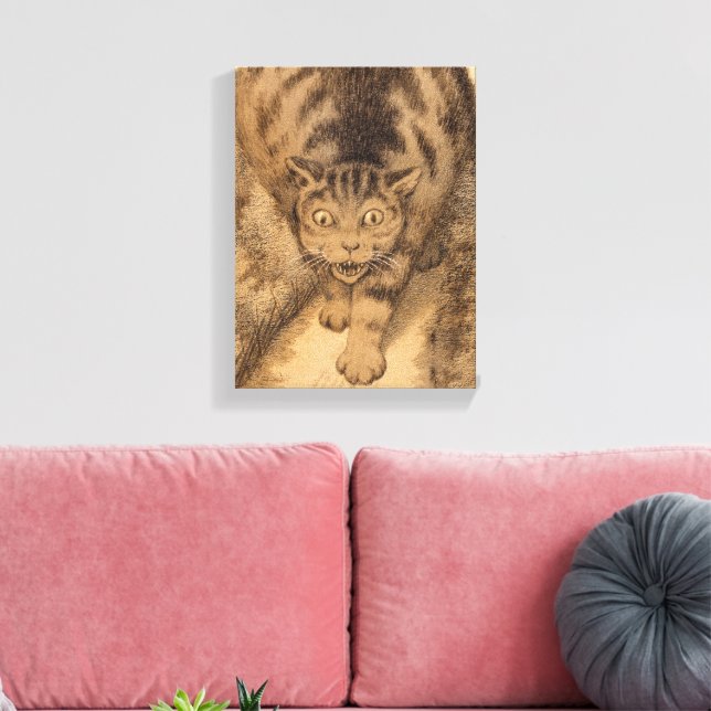 Dann ging Tabby weit und weit weg Leinwanddruck (Insitu (Wohnzimmer))